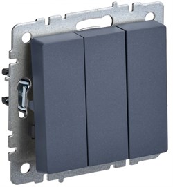 IEK Brite Base маренго Выключ.3-кл 10А BR-V30-0-10-K35 - фото 73163