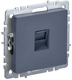 IEK Brite Base маренго розетка компьютерная RJ45 кат.5E BR-K10-1-K35 - фото 73202