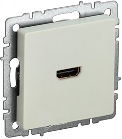 IEK Brite Base бежевый розетка HDMI BR-H10-K10 - фото 73584