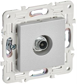 IEK SKANDY Серебряный Розетка TV оконечная SK-A12S SK-A10-O-K23 - фото 73900