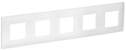 IEK SKANDY Арктический белый Рамка 5-ая SK-F05W SK-M52-K01 - фото 73914