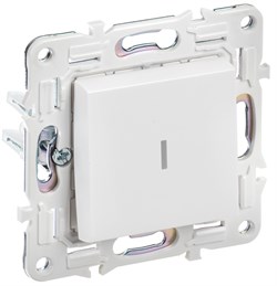 IEK SKANDY Арктический белый Выключатель 1-клавишный с индикацией 10А SK-V07W SK-V10-1-10-K01 - фото 73962