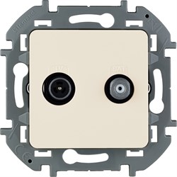 Legrand Inspiria слоновая кость розетка TV/SAT звезда 673881 - фото 74736