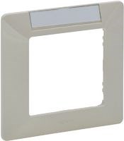 Legrand Etika слоновая кость рамка 1-ая с держателем для маркировки 672516 - фото 75056