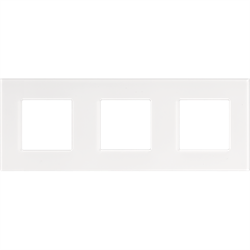 Niko Pure Прозрачный белый Рамка на 3 поста 241-76700 - фото 75342
