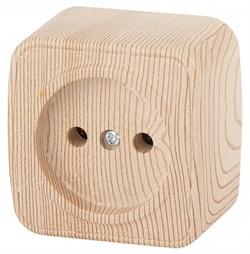 Intro 3-201-11 Розетка 2P, 16А-250В, IP20, ОУ, Polo, сосна (20/400/4800) Б0036107 - фото 76251