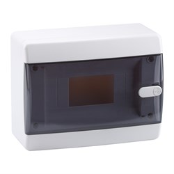 КЭАЗ Корпус пластиковый Навесной OptiBox P-CNK-1-08-IP41 Прозрачная черная дверь 145775 - фото 77477
