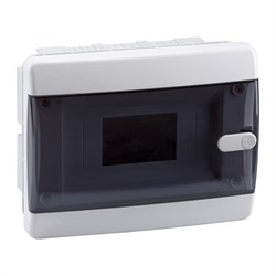 КЭАЗ Корпус пластиковый Встраиваемый OptiBox P-CVK-1-08-IP41 Прозрачная черная дверь 145779 - фото 77479