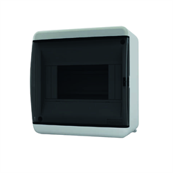 КЭАЗ Корпус пластиковый Навесной OptiBox P-UNK-1-06-IP41 Прозрачная черная дверь 279160 - фото 77482