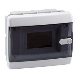 КЭАЗ Корпус пластиковый Встраиваемый OptiBox P-CVK-1-06-IP41 Прозрачная черная дверь 145778 - фото 77485