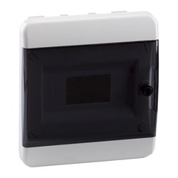 КЭАЗ Корпус пластиковый Встраиваемый OptiBox P-BVK-2-08-IP41 Прозрачная черная дверь 117940 - фото 77494