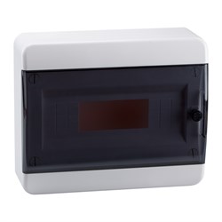 КЭАЗ Корпус пластиковый Навесной OptiBox P-BNK-2-12-IP41 Прозрачная черная дверь 117920 - фото 77496