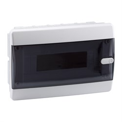КЭАЗ Корпус пластиковый Встраиваемый OptiBox P-CVK-1-12-IP41 Прозрачная черная дверь 145780 - фото 77501