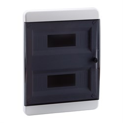 КЭАЗ Корпус пластиковый Встраиваемый OptiBox P-BVK-2-24-IP41 Прозрачная черная дверь 117950 - фото 77518