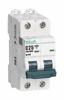 Dekraft Автоматический выключатель ВА105-2P-002A-C 13161DEK - фото 79011