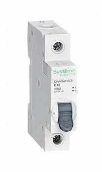 Systeme Electric City9 Set Автоматический выключатель (АВ) С 40А 1P 4.5kA 230В C9F34140 - фото 80269