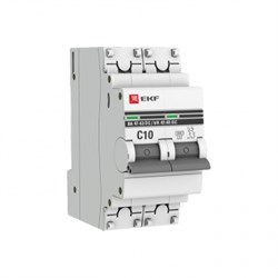 EKF PROxima Автоматический выключатель 2P 50А (C) 6кА ВА 47-63 DC mcb4763-DC-2-50C-pro - фото 81627