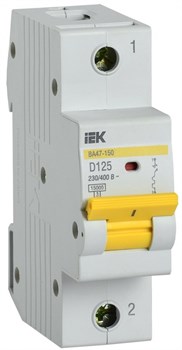 IEK KARAT Автоматический выключатель ВА47-150 1Р 125А 15кА характеристика D MVA50-1-125-D - фото 81969