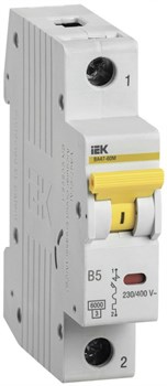 IEK KARAT Автоматический выключатель ВА47-60M 1Р 5А 6кА B MVA31-1-005-B - фото 82230