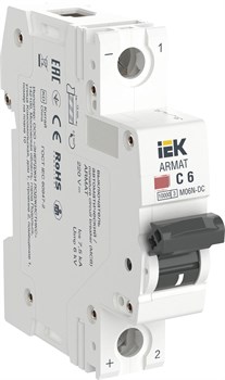 IEK ARMAT Автоматический выключатель M06N-DC 1P C 6А AR-M06N-1-C006DC - фото 82813