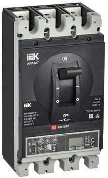 IEK ARMAT Автоматический выключатель в литом корпусе 3P H 50кА 400А эл. пр. AR-MCCB-3H-050-0400A-ELPC - фото 83023