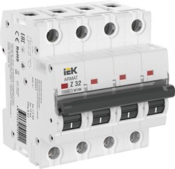 IEK ARMAT Автоматический выключатель M10N 4P Z 32А AR-M10N-4-Z032 - фото 83429