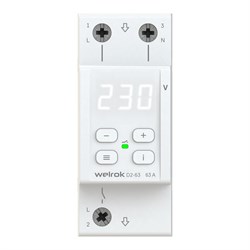 Welrok D2-63 Реле напряжения 63 А (max 80 A) 13 900 ВА - фото 85776