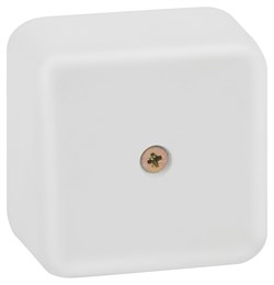 ЭРА Распаячная коробка ЭРА BS-W-50-50-20 без клеммы 50х50х20мм белая IP40 Б0058701 - фото 86500