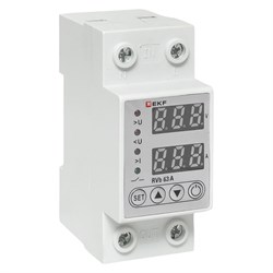 EKF Реле напряжения и тока с дисп. RVb 63A rvb-m63a - фото 87432