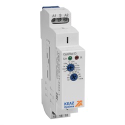 КЭАЗ Реле времени OptiRel D TMR-DON-1T-240U-2I задержка включения 16А 1СО и 1ИМП 12-230АС/DC 332014 - фото 87551