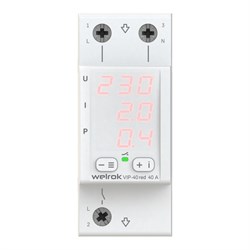 Welrok VIP-40 red Реле контроля напряжения и тока 40А 4660251140304 - фото 87731