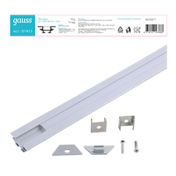 Gauss Профиль для ленты LED угловой - 2m BT413 - фото 88076