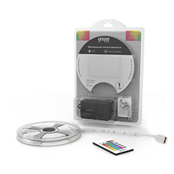 Gauss Лента Basic в комплекте 12V 6W/m 390lm/m RGB IP20 LED 5m 1/50 BT012 - фото 88079