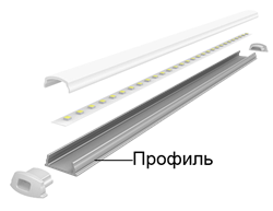 Jazzway Профиль PAL 1105 гибкий (2м) анодированный .5009523 - фото 88103