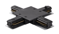 Jazzway PTR/R CX-BL Коннектор чёрный X -обр. (встраиваемый) .5031937 - фото 88138