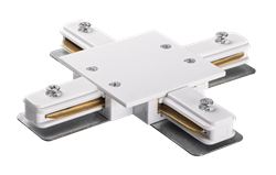 Jazzway PTR/R CX-WH Коннектор белый X -обр. (встраиваемый) .5031951 - фото 88139