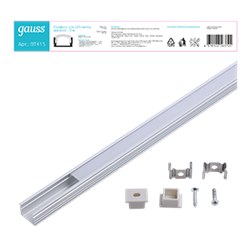 Gauss Профиль для ленты LED врезной гл 12mm - 2m BT415 - фото 88203