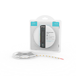Gauss Лента Basic 12V 4,8W/m 312lm/m 4000K IP20 LED 5m 1/100 BT006 - фото 88241