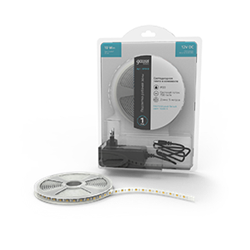 Gauss Лента Basic в комплекте 12V 10W/m 700lm/m 4000K IP20 LED 5m 1/50 BT043 - фото 88256