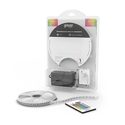 Gauss Лента Basic в комплекте 12V 10W/m 700lm/m RGB IP20 LED 5m 1/50 BT042 - фото 88258