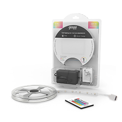 Gauss Лента Basic в комплекте 12V 6W/m 390lm/m RGBW IP20 LED 3m 1/50 BT010 - фото 88262