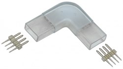 IEK Коннектор угловой 5шт RGB 14мм (разъем-разъем) LSCON14-RGB-220-05 - фото 88276