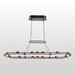 Линейно-подвесной светильник черный блестящее золото LSP-7379 - фото 88363