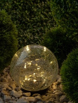 ЭРА ERASF012-24 Садовый светильник Шар на солнечной батарее, 15 LED 15 cм Б0044232 - фото 88412