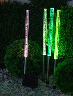 ЭРА ERASF024-22 Садовый светильник Пузырьки на солнечной батарее, 4 шт 53 см Б0044231 - фото 88443