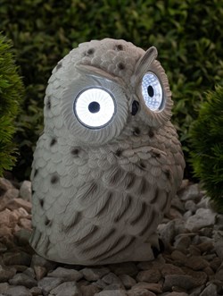 ЭРА ERAFYS01-09 Садовый светильник Полярная сова на солнечной батарее, полистоун, 19 см Б0044841 - фото 88445