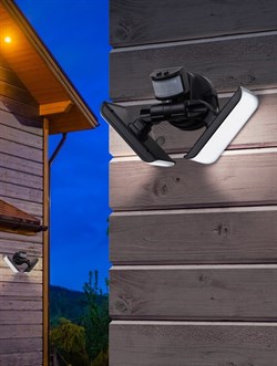 ЭРА ERAFS020-42 Фасадный светильник с двумя световыми панелями c выносной на солнечной батарее, 2х50 LED, 600l Б0044490 - фото 88454