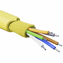 DKC Кабель волоконно-оптический, распределительный, арамидные упрочняющие нити, для внутренней прокладки, нг(A)-HFLTx, 8 ОВ,категорияOS2 (G.652.D) пло RNDT9C8YL03-E - фото 88797