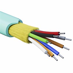 DKC Кабель волоконно-оптический, распределительный, арамидные упрочняющие нити, для внутренней прокладки, нг(А)-HF, 8 ОВ, категория OM3(G.651.1) плотн RNDT3C8AQ01-E - фото 88804