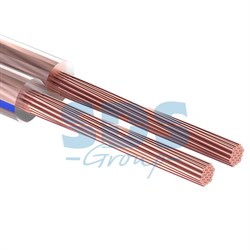 Кабель акустический, 2х 0.35 мм², прозрачный BL, 5 м. Rexant 01-6202-3-05 - фото 88884